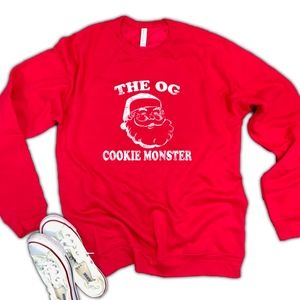 Funny Santa Unisex Soft blend Fleece Sweatshirt